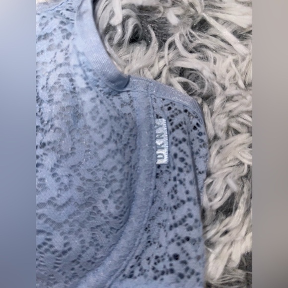 DKNY Modern Lace Sheer Underwire Demi Bra 38C Baby Blue - Picture 4 of 6